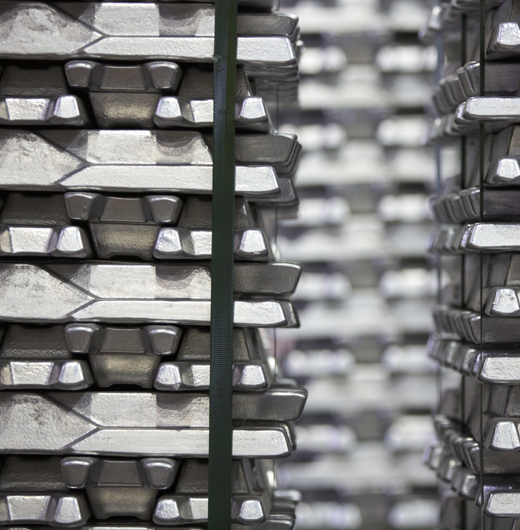 Aluminium ingots at Kailash Ingot